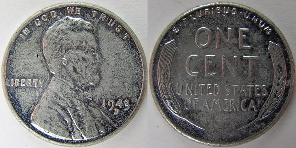 Where can you find the value of a 1943 steel cent?