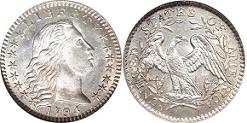 1794 Flowing Hair Half Dime