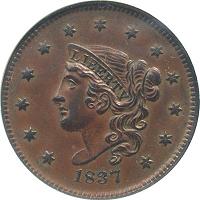 1837 Large Cent