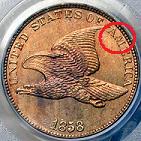 1858 Flying Eagle Cent Large Letters
