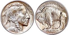 1913 Buffalo Nickel type 1 variety