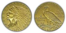 1913 Indian Head Quarter Eagle