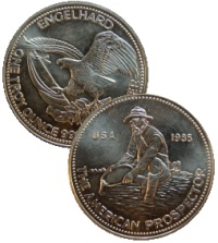 1985 Engelhard American Prospector silver round