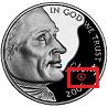 Jefferson Nickel 2005 Mintmark