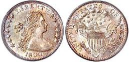 1800 Draped Bust Half Dime