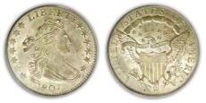 Draped Bust Dime Heraldic Eagle