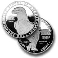 1983 S Los Angeles XXIII Olympiad Discus Thrower Commemorative Silver Dollar