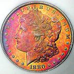 Morgan Silver Dollar with Toning