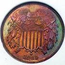 1869 Two Cent Coin