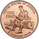 2009 Lincoln Cent Formative Years in Indiana Reverse