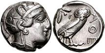449-404 BC Ancient Athens Silver Tetradrachm