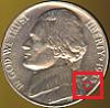 Jefferson Nickel 1968-present Mintmark