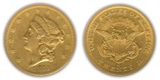 Liberty Head $20 Double Eagle - no motto