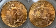 Saint-Gaudens Gold $20 Double Eagle - No Motto
