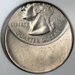 example of off-center error coin