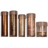 round plastic coin tubes