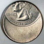 example of off-center error coin